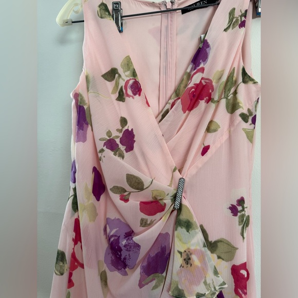 Pink Floral Evening Gown - Picture 5 of 9